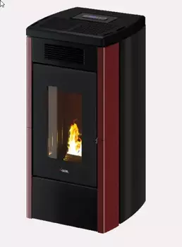 Poêle à granulés ATENA PLUS 12 - Céramique Rouge - 12 kW